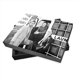 caja para album balnco y negro